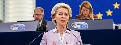 Ursula von der Leyen v Evropském parlamentu Foto: European Parliament Flickr