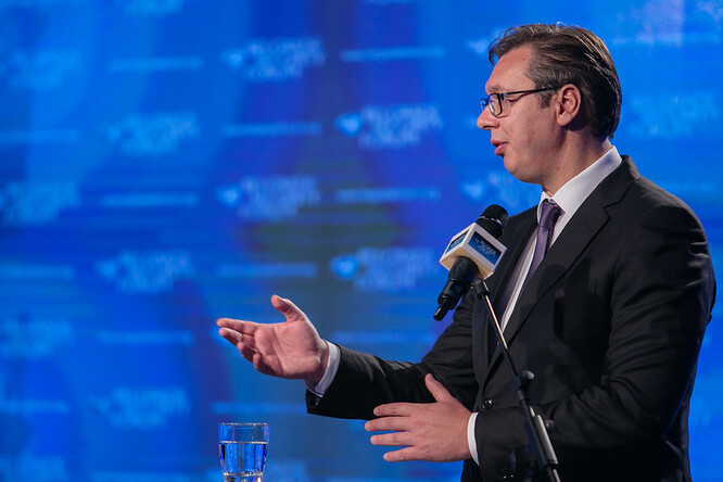 Srbský prezident Aleksandar Vučić