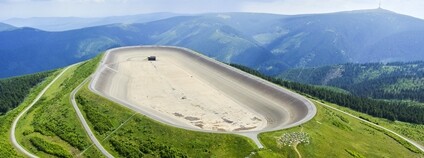 Vypuštěná nádrž Dlouhé stráně Foto: Skupina ČEZ