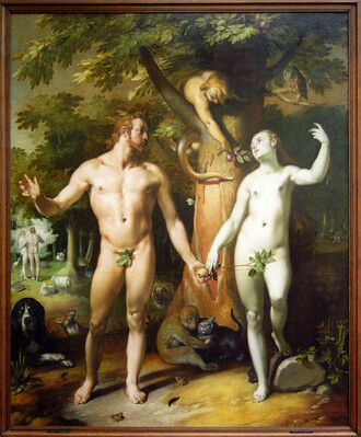 Teprve osvícenecká doba přinesla poněkud přívětivější pohled na kočky. Nebyly již zobrazovány ve společnosti čarodějnic a jako zlí démoni – i když – na obraze Cornelise Corneliszoona van Haarlem, De zondeval (Pád) z roku 1592, uloženém v Rijsk Museu v Amsterdamu je roztomile vyhlížející kočička v poněkud pochybné společnosti hada, opice a Adama a Evy při jejich vyhnání z ráje.