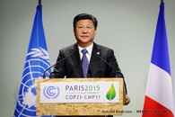 Si Ťin-pching na pařížské konferenci 2015