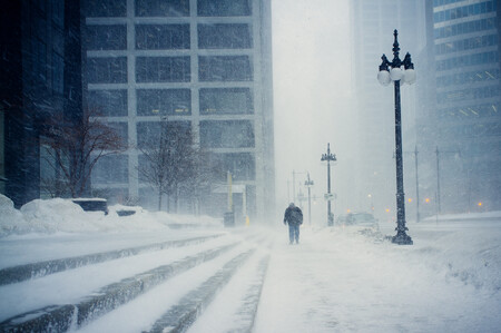 Větší zima než na severním pólu. Chicago. Větší zima než na severním pólu. Chicago.
