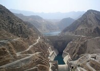 Přehrada Karun-3 Dam, Khuzestan Province, Iran.