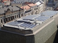 Fotovoltaická elektrárna na střeše Národního divadla