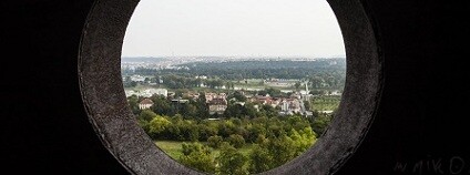 Pohled z rozhledny v pražské botanické zahradě Foto: Botanická zahrada Praha