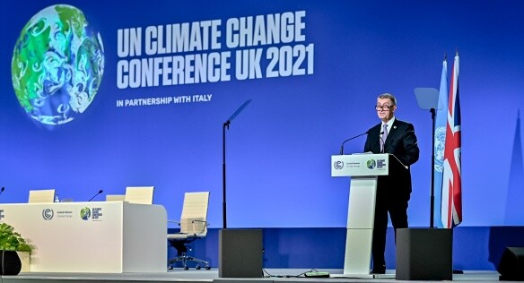 Andrej Babiš na klimatické konferenci v Glasgow.