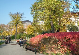 Podle výsledků výzkumu, uskutečněného Evropskou agenturou životního prostředí, vnímá většina Evropanů městskou zeleň jako část lidských sídel, zkvalitňujících jejich život. Na snímku Městský park ve Vídni.