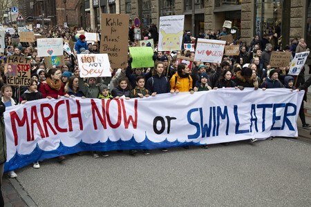 Vznik hnutí má příčiny, které zatím sociologové příliš nezkoumali, ale určitě se na něm podílí soubor vědeckých informací, publikovaných v druhé polovině roku 2018. Na snímku pochod studentů v německém Hamburku 1. března.