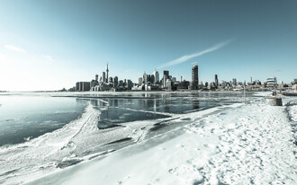 Zamrzlé Toronto.