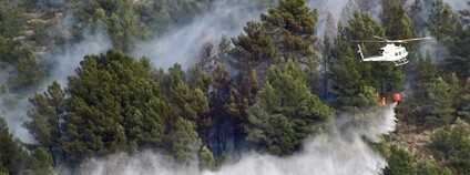 Hašení požáru divoké přírody ve Španělsku 2022 Foto: Adriaan Bloem Flickr