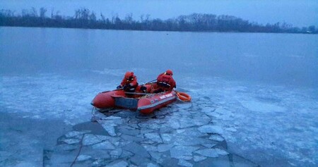 Dvě srny uvízlé na zamrzlých rybnících u Tovačova na Přerovsku zachránili postupně v neděli večer hasiči.