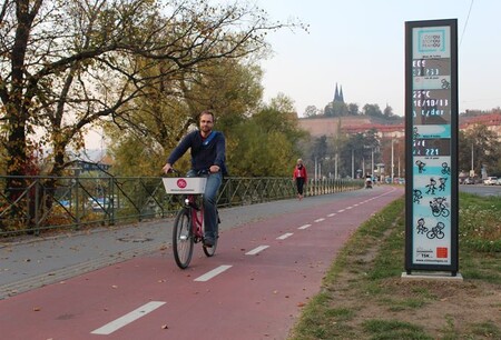 Mezi zářím 2018 a 2019 projelo nebo prošlo Podolským nábřežím přibližně 900 000 lidí, z čehož bylo 42 % cyklistů. Největší provoz sčítač zaznamenal 8. května 2019 s 5 705 průchody a průjezdy.