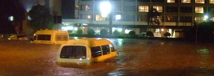 Povodně v měste Newcastle, Austrálie. Foto: Roderick Breis/Wikimedia Commons
