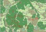 Mapa vykáceného území na Ptačím potoce. Červeně jsou vyznačené vzniklé holiny, čísly jsou označeny biotopy NATURA 2000 Mapa vykáceného území na Ptačím potoce. Červeně jsou vyznačené vzniklé holiny, čísly jsou označeny biotopy NATURA 2000