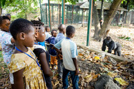děti v záchranné stanici v Limbe