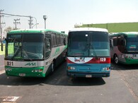 Autobusy v Mexico City.