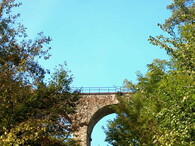 Most přes rokli Kocour na trati Posázavského pacifiku