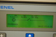 Display kontrolního pultu vodní elektrárny Práčov