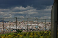 Skládka komunálního odpadu na území bývalého hnědouhelného dolu