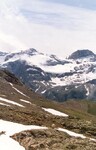 Ledovec na hoře Monte Perdido ve španělských pyrenejích