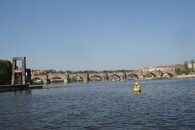 Vltava u Karlova mostu v Praze