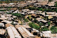 Nairobský slum Kibera.
