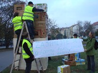 Happening Strany zelených ohledně Územního plánu Prahy