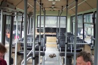 Prázdné autobusy ve Valmezu