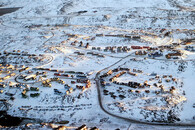Město Nuuk v Grónsku.