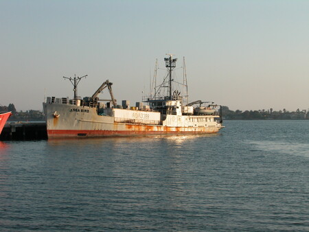 Rybářská loď, San Diego.
