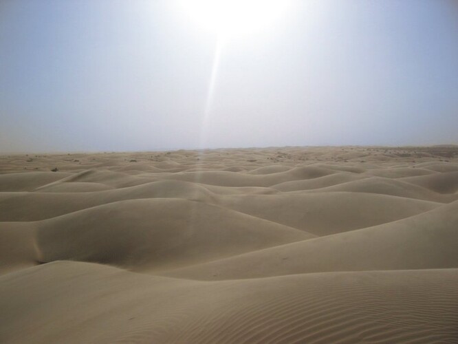 Saharská poušť.