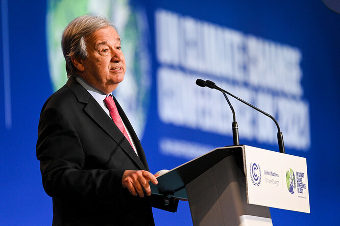 Na ilustračním snímku António Guterres.