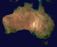 Austrálie mapa