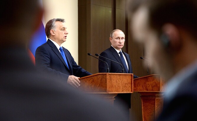 Putin a Orbán pořádají od roku 2014, kdy uzavřeli dohodu o dostavbě elektrárny Paks 2, každoroční summit. Ilustrační snímek.