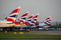 Letadla British Airways na ploše