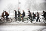 37 % lidí v Kodani dojíždí do práce na kole. Neodradí je ani nepřízeň počasí.