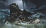 Obraz Francise Danbyho "The Deluge" (česky "Potopa", myšlena je biblická potopa světa), vystaveno 1840