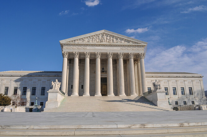 Nejvyšší americký soud ve Washingtonu.