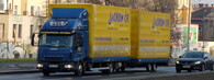 Kamion v Praze