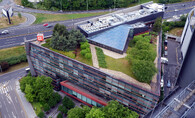 zelená terasa na budově Passerinvest v areálu Brumlovka