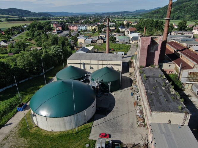Na snímku bioplynová stanice Rapotín.