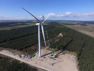 Větrná elektrárna o výkonu 7 MW Dánsko Siemens