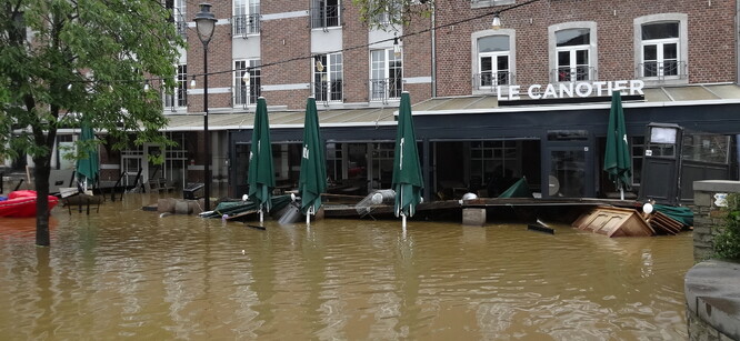 Povodně v Belgii v červenci 2021.