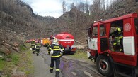 výjezd hasičů k ohni od pyrotechniky, Národní park České Švýcarsko