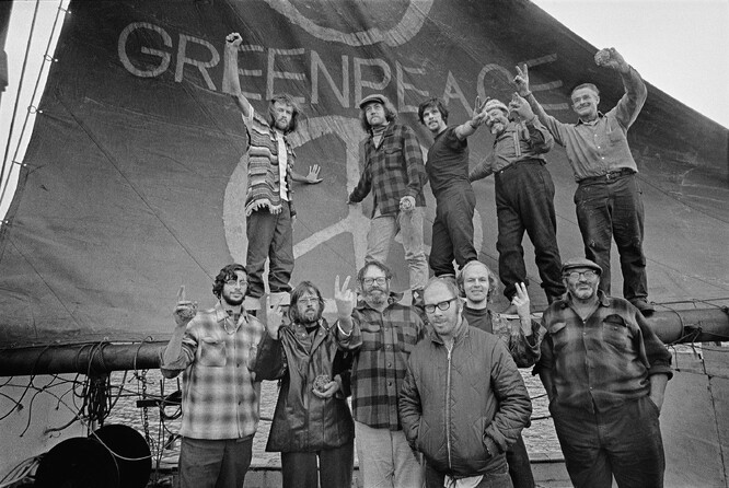 Historická fotografie z mezinárodního archivu Greenpeace.