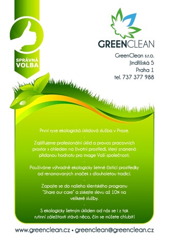 Green Clean - informační leták