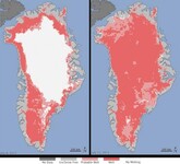 Satlitní snímky Grónska