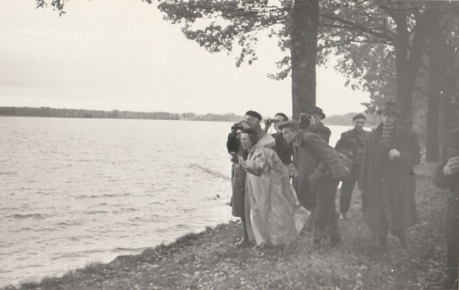 Pozorování na hrázi Velkého Tisého. Pozorování na hrázi Velkého Tisého.