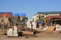 Obec Hrušky zničená tornádem