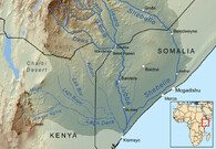 Východní část Afriky (mapa)